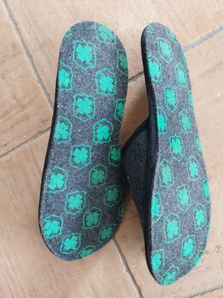 Pantofole uomo grigie