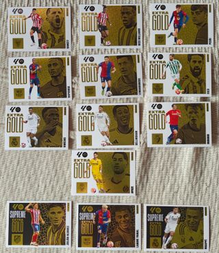 13 Cromos Extra Gold Liga Este 25/26