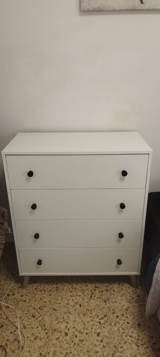 Armario 4 cajones blanco