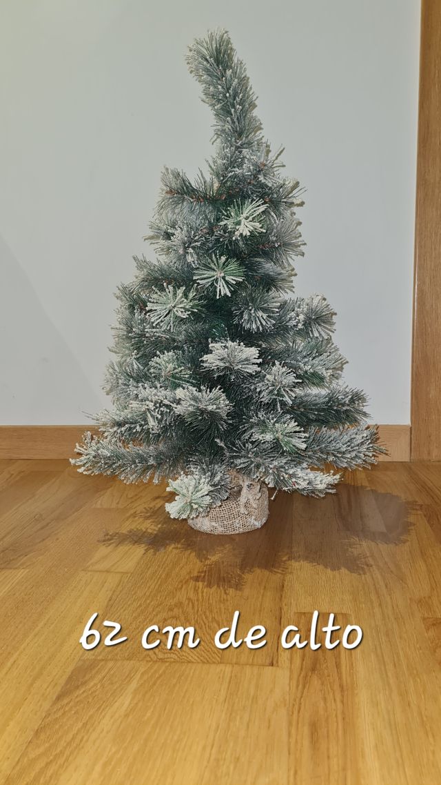 Árbol de Navidad nevado 62 cm