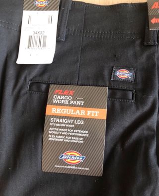 Dickies Pantalones Trabajo Work Cargo Negro 34x32