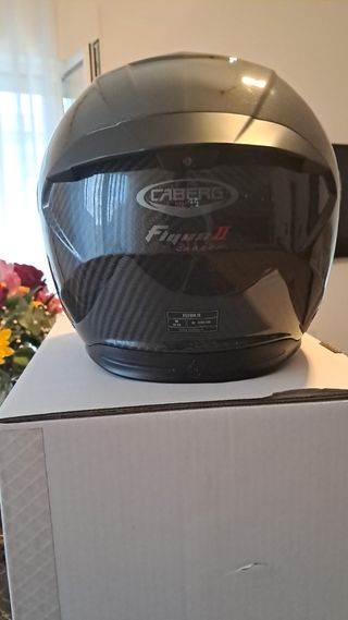 Casco Moto Caberg Carbon Look Visiera Chiara