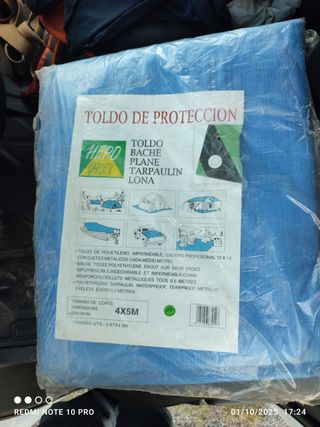 Toldo de protección 4x5m