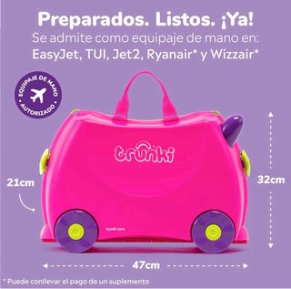 Maleta infantil correpasillos Trunki rosa