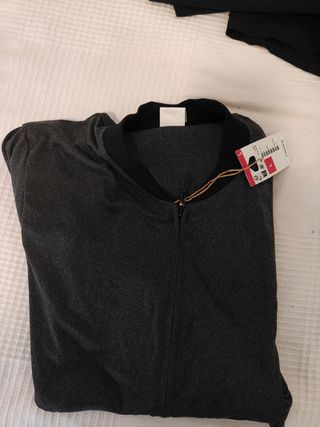 Maillot Ciclismo Talla L Gris