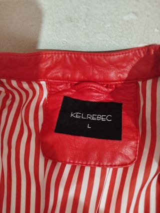 Chaqueta cuero roja