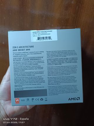 AMD Ryzen 7 5800X Procesador Precintado