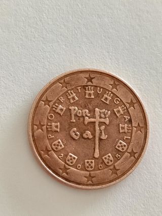 Moneda 5 céntimos Portugal 2005