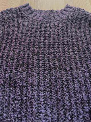 Jersey lana gorda morado Bershka talla S