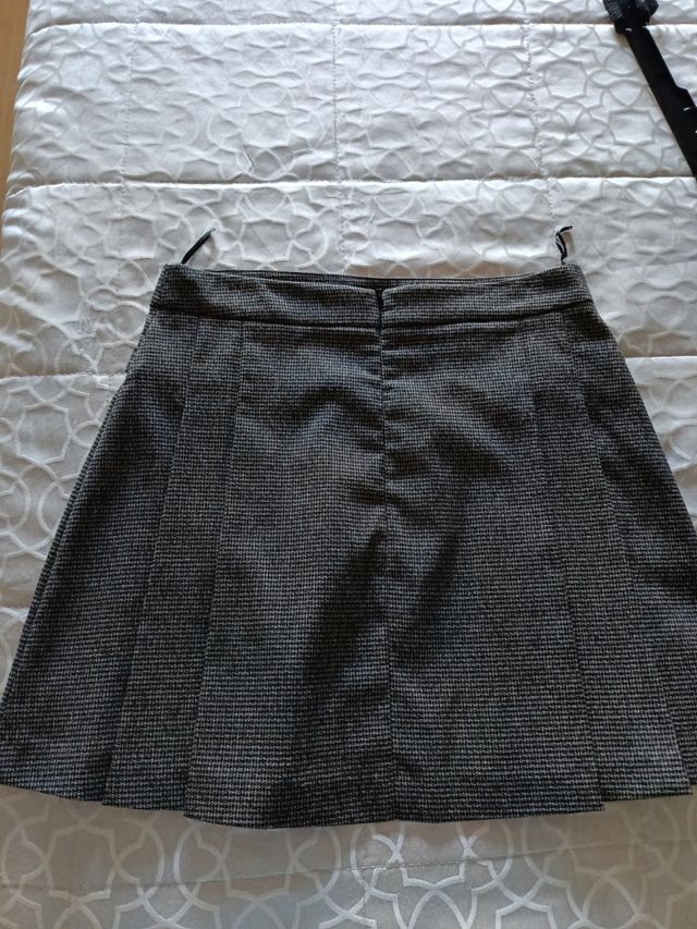 Minifalda Mango Gris