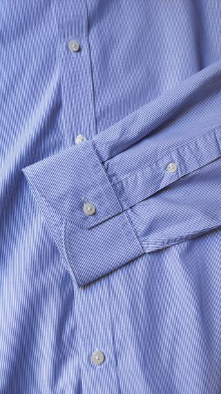 Camisa Emidio Tucci Rayas Azules Talla 6