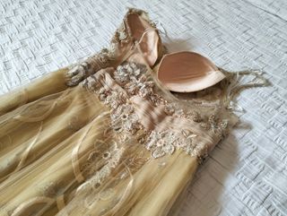 Vestido de Fiesta Dorado 