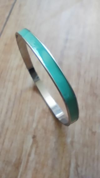 Pulsera Bimba y Lola plateada y verde