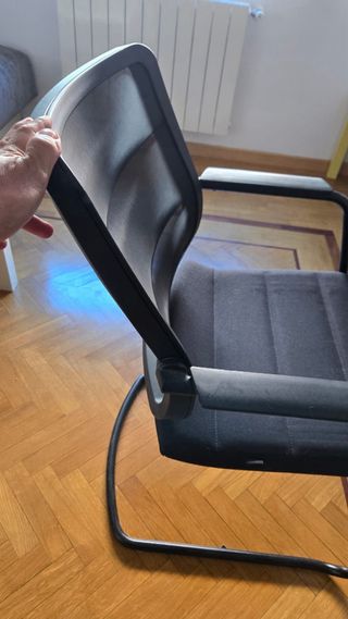 Sillas de oficina negras (4 unidades)