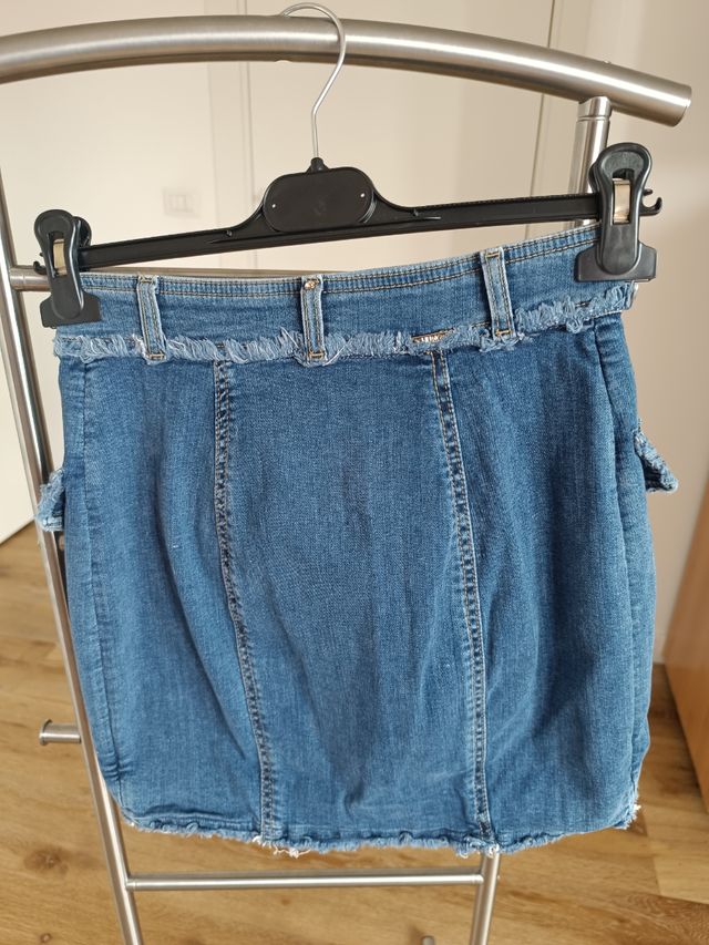Minigonna Liu Jo denim con bottoni dorati