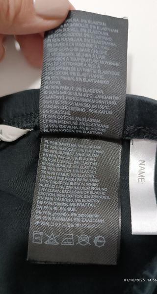 Leggings bambina 9-10 anni neri