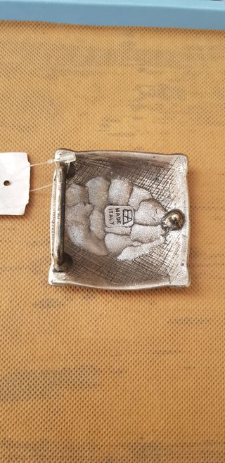 Fibbia cintura metallo effetto intrecciato