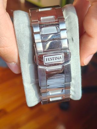 Reloj Festina Chrono-Bike Plata y Negro