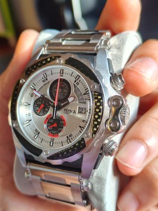 Reloj Festina Chrono-Bike Plata y Negro