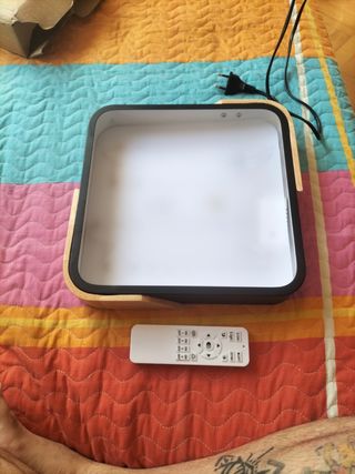 Lámpara Techo LED Madera y Plástico