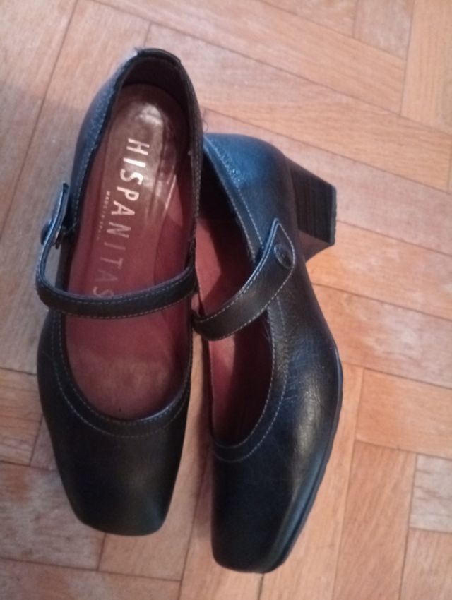 Zapatos salón piel Hispanitas talla 37