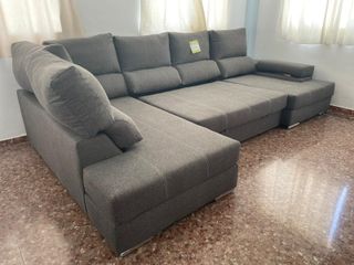 Sofá Cama Gris Tela - ENvio gratis