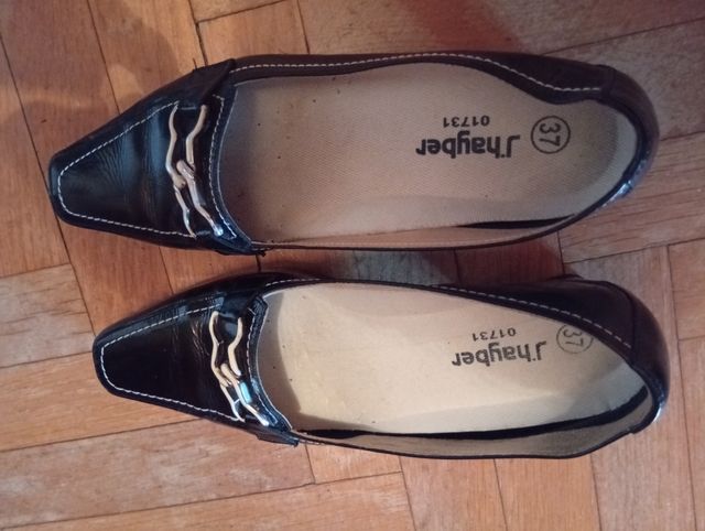 Zapatos de salón J'hayber piel negros talla 37