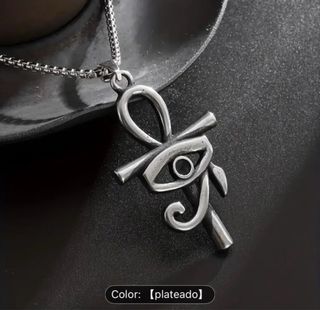 Collar Ankh Ojo de Horus Acero Inoxidable