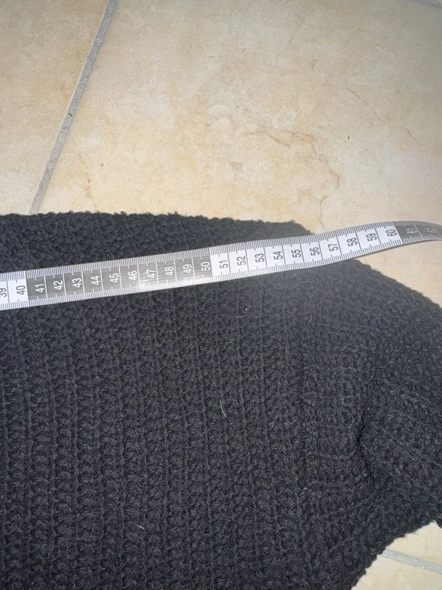 Maglione Georgette nero con scritta