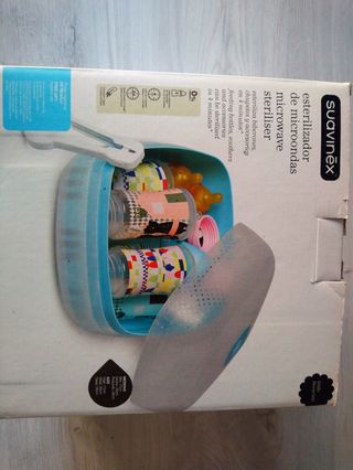 Esterilizador microondas Suavinex nuevo. Sin uso. 