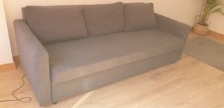 Sofá Cama Gris Tela