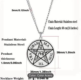 Collar Tetragramaton Acero Inoxidable