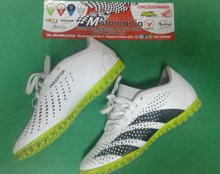 Scarpe Adidas Predator calcetto bianche n.39