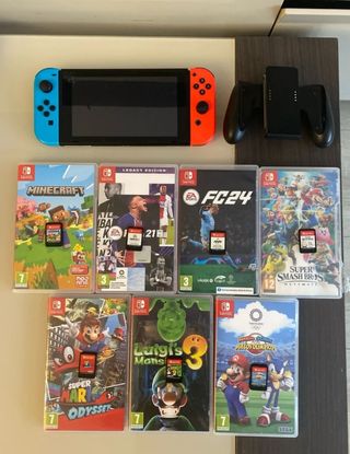 Nintendo Switch + 7 Juegos