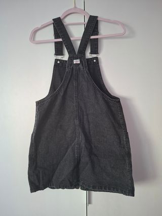 Falda Peto Vaquera Negra Pull&Bear