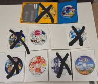 Lote de 4 juegos de Wii U y Wii.