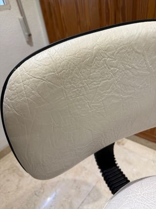 Silla giratoria con respaldo y ruedas