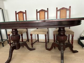 Mesa de comedor extensible madera,