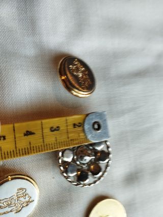 ANTIGUOS BOTONES METALICOS 3  BOTON JOYA STRASS