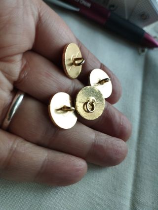 ANTIGUOS BOTONES METALICOS 3  BOTON JOYA STRASS