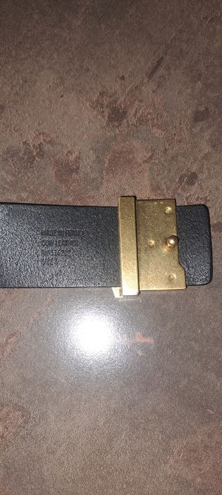 Cintura Zadig&Voltaire nera con fibbia oro