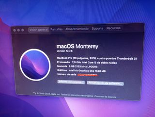 MacBook Pro 13 2016 Touchbar Plata