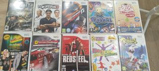 Lote Juegos Wii: Karaoke, Carreras, Deportes