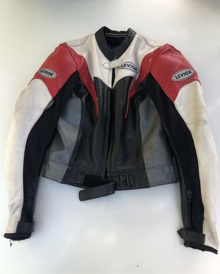 Cazadora de cuero para moto Talla 42