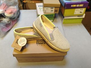 Zapatillas Gioseppo niño beige y amarillo