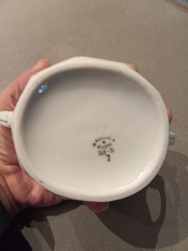 Zuccheriera Richard Ginori in porcellana