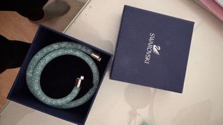 Collar/Pulsera Swarovski Azul Plateado