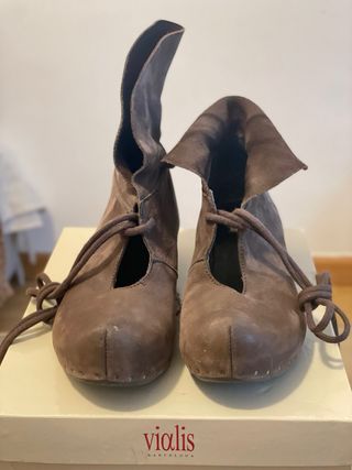 Botines Vialis Piel Marrón Talla 39
