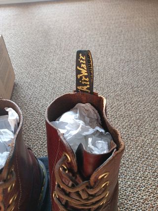 Botas Dr. Martens Marrones/Rojas Talla 37