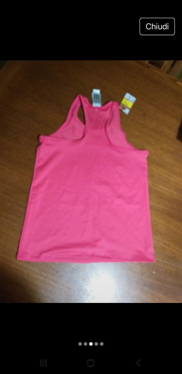 Canotta bambina rosa taglia 14 anni